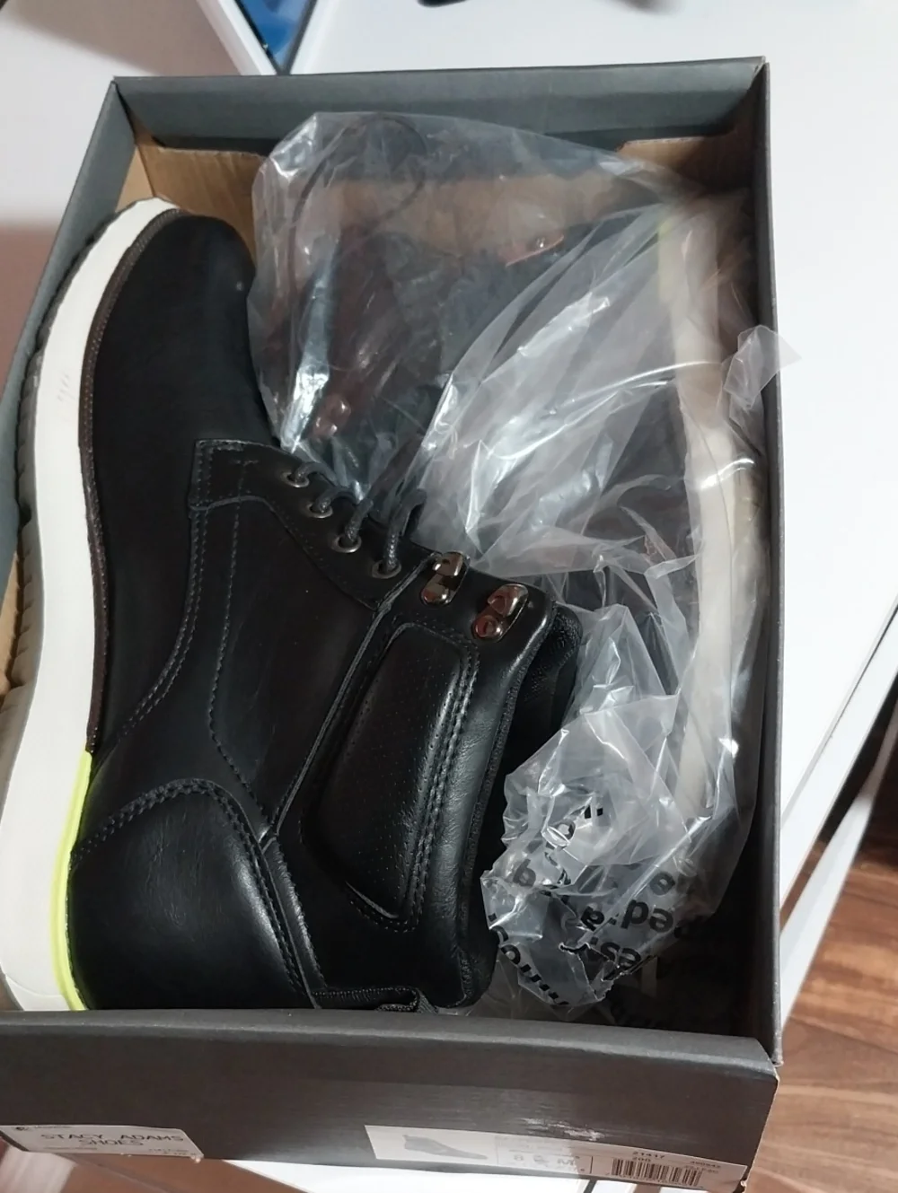Men's Black High-Top Casual Boot
